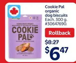 Walmart Cookie Pal organic dog biscuits offer