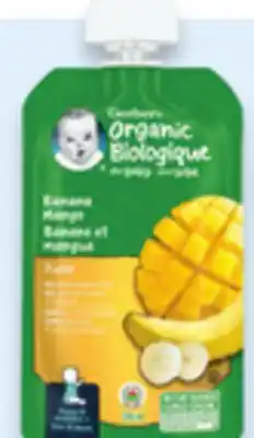 Walmart Gerber Baby Gourmet organic pouches or jar purees or Love Child organic purees offer