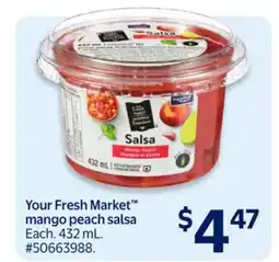 Walmart Your Fresh Market mango peach salsa offer