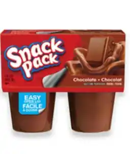 Walmart Snack Pack pudding 4 x 99 g offer
