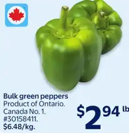 Walmart Bulk Green Peppers offer