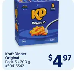 Walmart Kraft Dinner Original offer