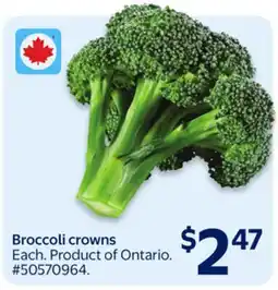 Walmart Broccoli Crowns offer