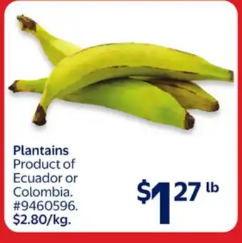 Walmart Plantains offer