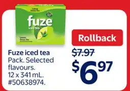 Walmart Fuze ice tea offer