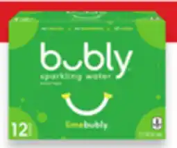 Walmart Bubly sparkling water beverage 12 x 355 mL offer