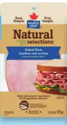 Walmart Maple Leaf Natural Selections sliced deli meat offer