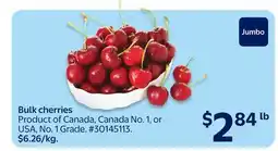 Walmart Bulk Cherries offer