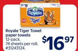 Walmart Royale Tiger Towel Paper Towels offer