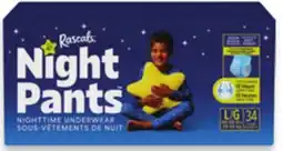 Walmart Boys' Rascals Night Pants nighttime underwear offer