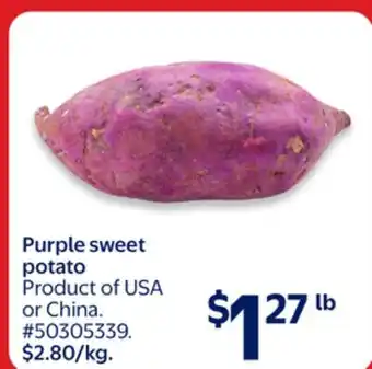 Walmart Purple sweet potato offer