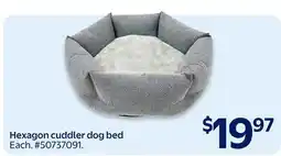 Walmart Hexagon cuddler dog bed offer