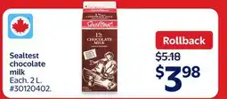 Walmart Sealtest chocolate milk offer