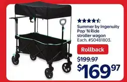 Walmart Summer by Ingenuity Pop 'N Ride stroller offer