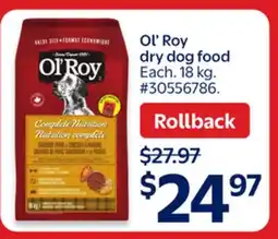 Walmart Ol Ray Dry Dog Food offer