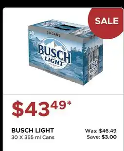 The Beer Store BUSCH LIGHT offer