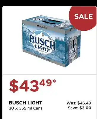 The Beer Store BUSCH LIGHT offer
