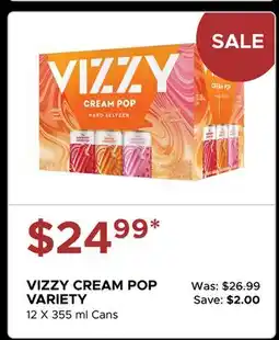 The Beer Store VIZZY CREAM POP VARIETY offer