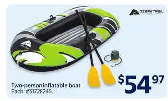 Walmart Two-person inflatable boat offer