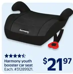Walmart Harmony youth booster car seat offer