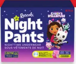 Walmart Boys' or girls' Rascals Night Pants nighttime underwear offer