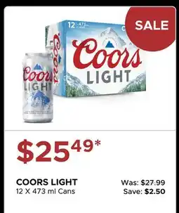 The Beer Store Coors LIGHT offer