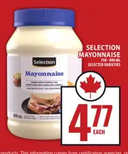 Food Basics SELECTION MAYONNAISE offer