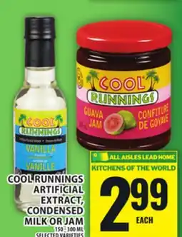 Food Basics COOL RUNNINGS ARTIFICIAL EXTRACT, CONDENSED MILK OR JAM offer