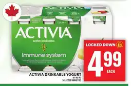 Food Basics ACTIVIA DRINKABLE YOGURT offer