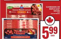 Food Basics SCHNEIDERS OR MAPLE LEAF BACON offer