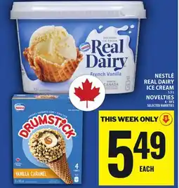 Food Basics NESTLÉ REAL DAIRY ICE CREAM OR NOVELTIES offer