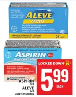 Food Basics ASPIRIN OR ALEVE offer