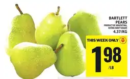 Food Basics BARTLETT PEARS offer