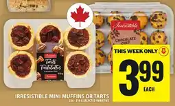 Food Basics IRRESISTIBLE MINI MUFFINS OR TARTS offer