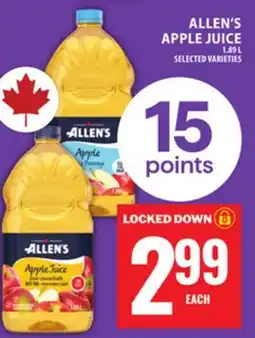 Food Basics ALLEN'S APPLE JUICE offer