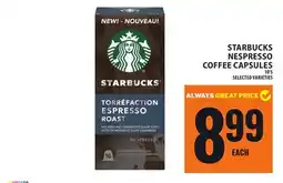 Food Basics STARBUCKS NESPRESSO COFFEE CAPSULES offer