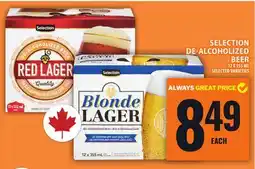 Food Basics SELECTION DE-ALCOHOLIZED BEER offer