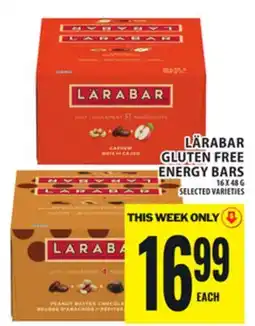 Food Basics LÄRABAR GLUTEN FREE ENERGY BARS offer