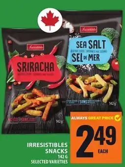 Food Basics IRRESISTIBLES SNACKS offer