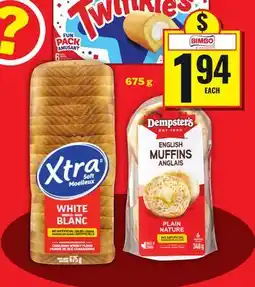 Food Basics HOSTESS OR XTRA OR DEMPSTER'S offer