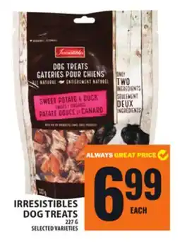 Food Basics IRRESISTIBLES DOG TREATS offer