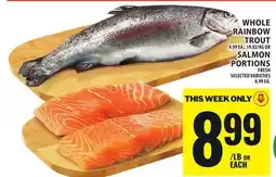 Food Basics WHOLE RAINBOW TROUT OR SALMON PORTIONS offer