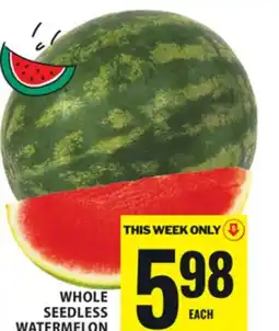 Food Basics WHOLE SEEDLESS WATERMELON offer