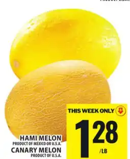 Food Basics HAMI MELON OR CANARY MELON offer