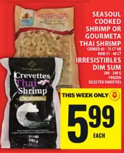 Food Basics SEASOUL COOKED SHRIMP OR GOURMETA THAI SHRIMP offer