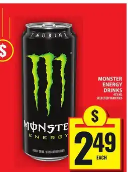 Food Basics MONSTER ENERGY DRINKS offer