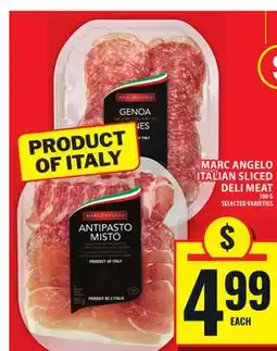 Food Basics MARC ANGELO ITALIAN SLICED DELI MEAT offer