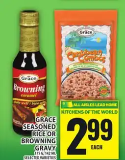 Food Basics GRACE SEASONED RICE OR BROWNING GRAVY offer