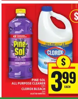 Food Basics PINE-SOL ALL PURPOSE CLEANER OR CLOROX BLEACH offer
