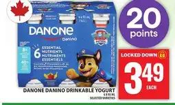 Food Basics DANONE DANINO DRINKABLE YOGURT offer